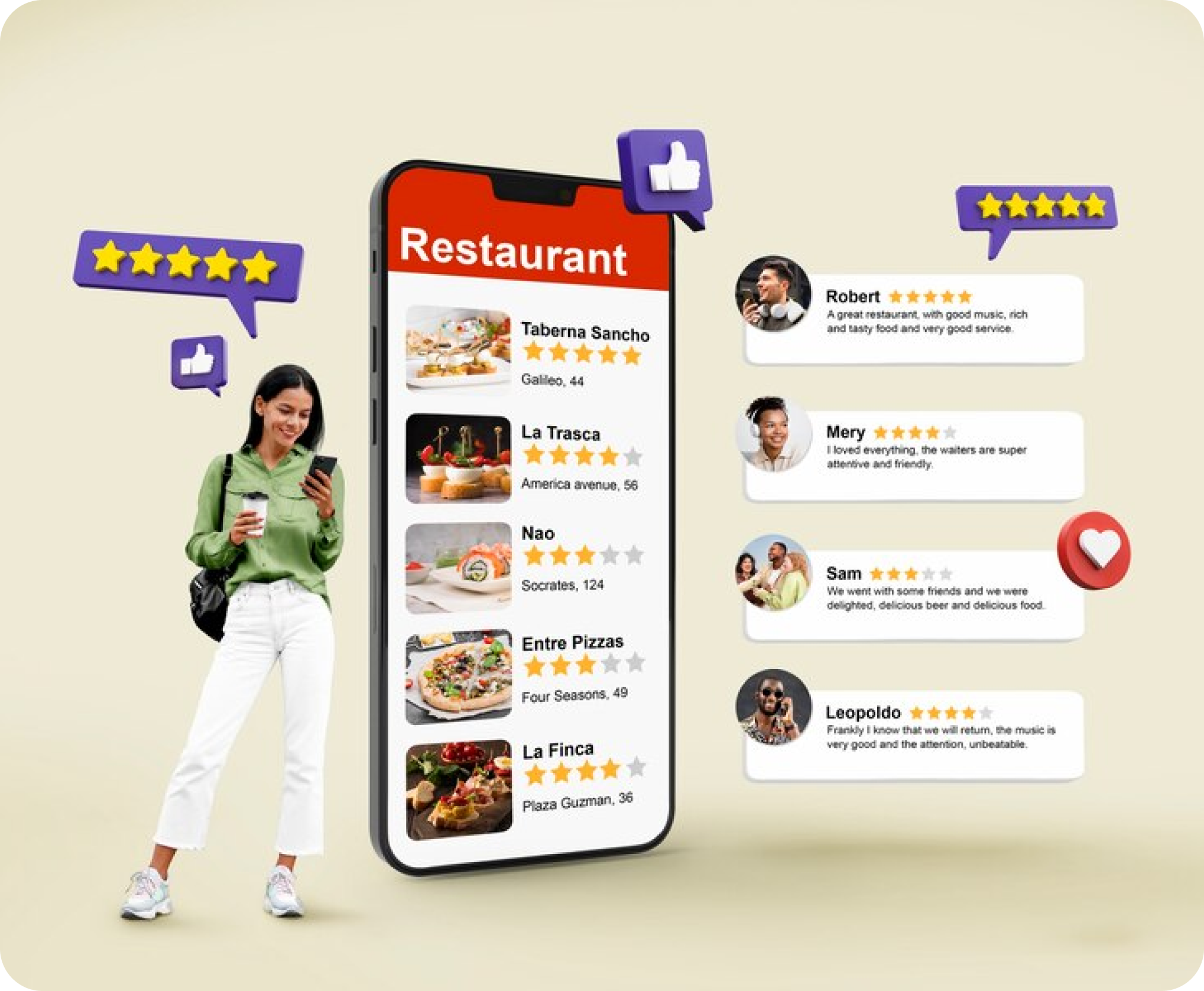 Manage your restaurant review in an automated way to increase rating and gain feedback